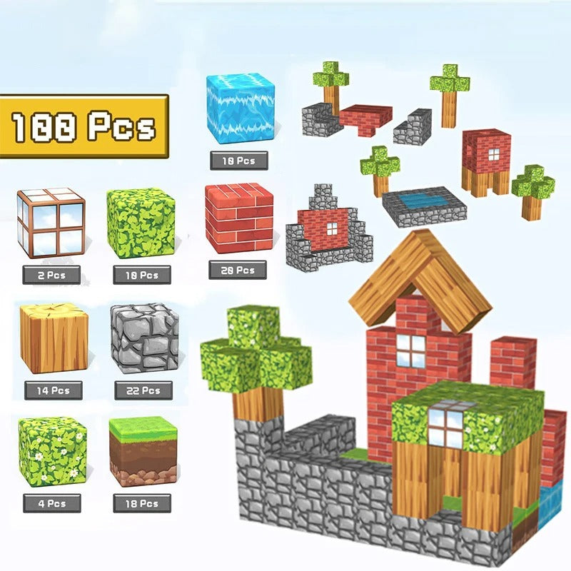 Magnetic Building Blocks 100 PCS